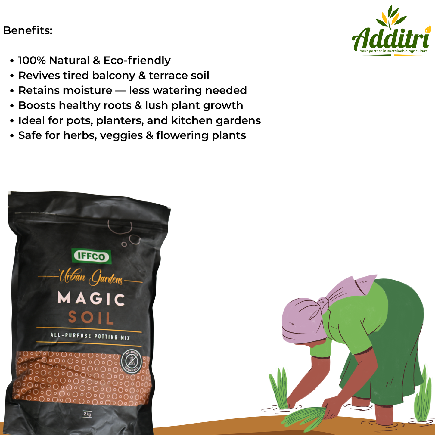 Magic Soil™ All-Purpose Potting Mix – Enriched Organic Soil for All Plants