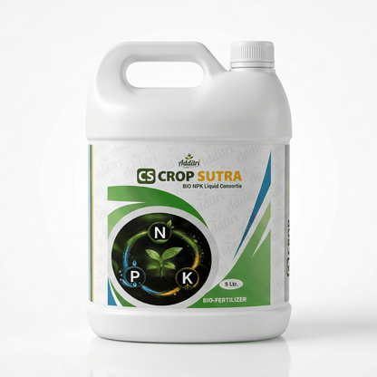 Crop Sutra® | BIO NPK Liquid Consortia | Microbial Biofertilizer for All Crops | 5L