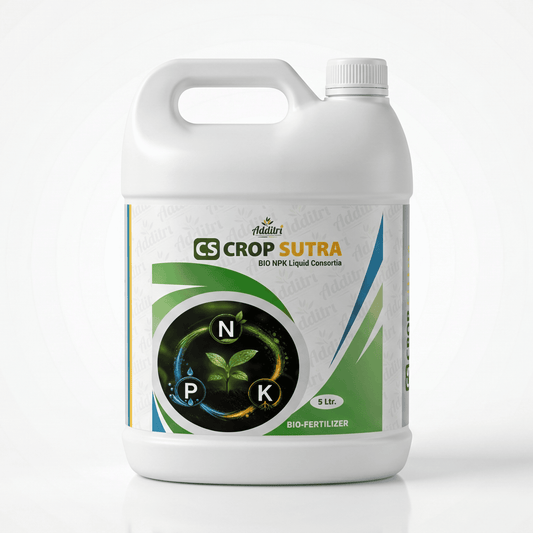 Crop Sutra® | BIO NPK Liquid Consortia | Microbial Biofertilizer for All Crops | 5L